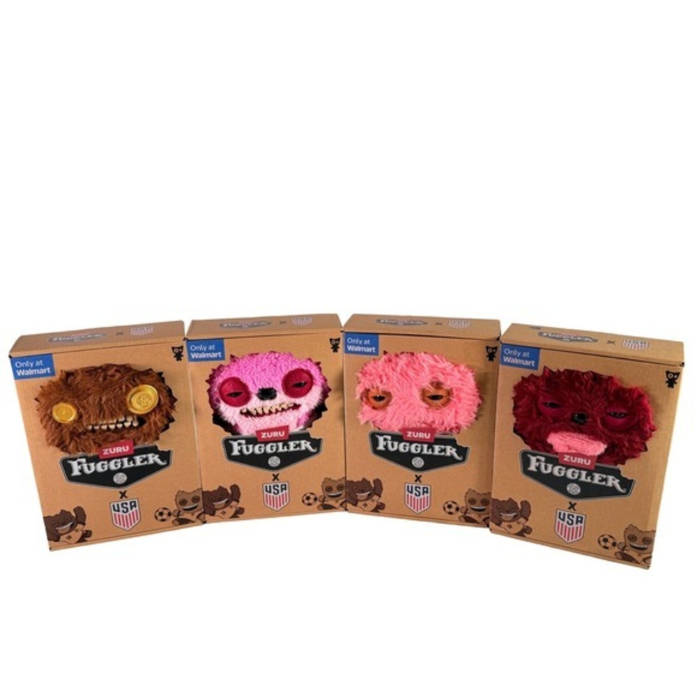 Zuru Fuggler x US Soccer Plush Monsters Exclusive Complete Set of 4‎